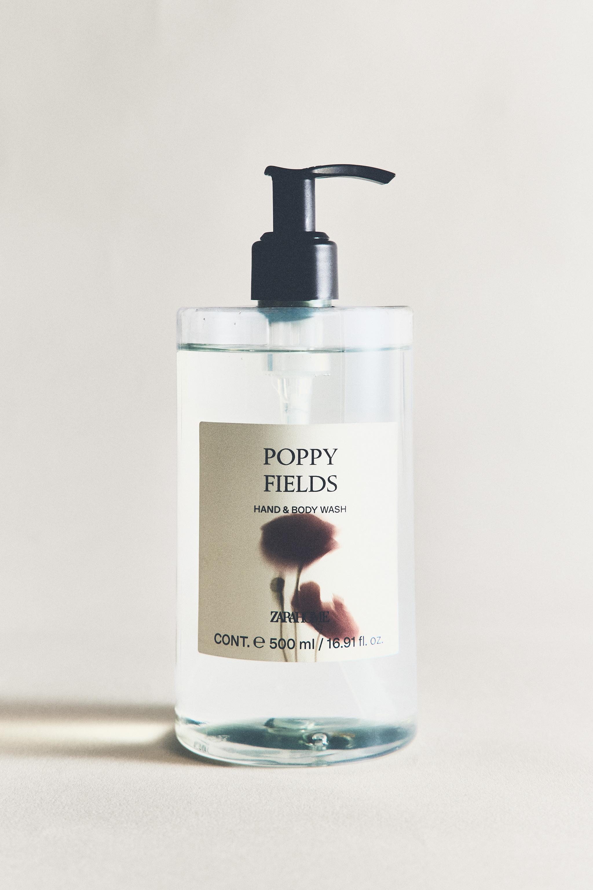 (500 ML) POPPY FIELDS HAND AND BODY LIQUID SOAP